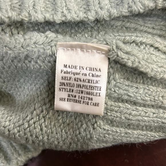 Loveriche Sweater Womens 1X Green Long Sleeve Chunky Knit Round Neck Sweater NEW - Picture 9 of 12